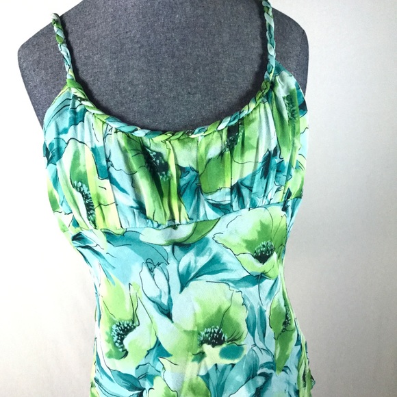 Giozgio Fiorline 100% Silk Spring Blouse Top M - Picture 2 of 8